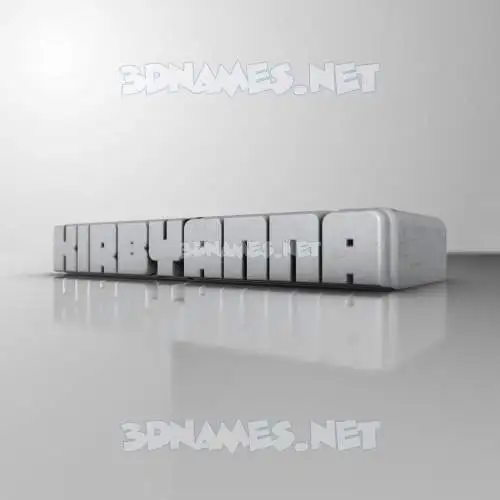 kirbyanna in White Metro style - 3D name wallpaper kirbyanna in White Metro style - 3D name wallpaper