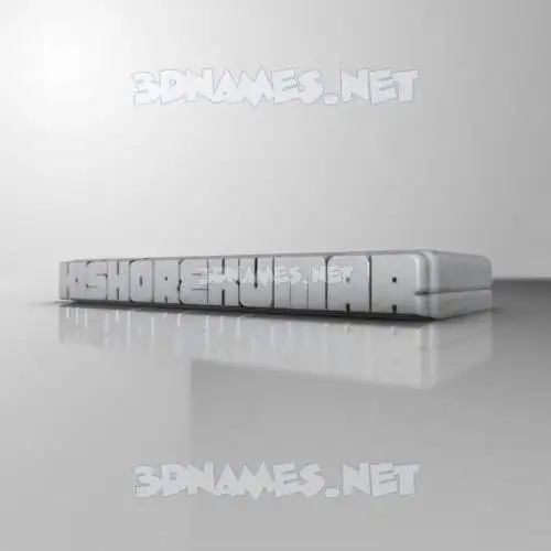 kishorekumar in White Metro style - 3D name wallpaper