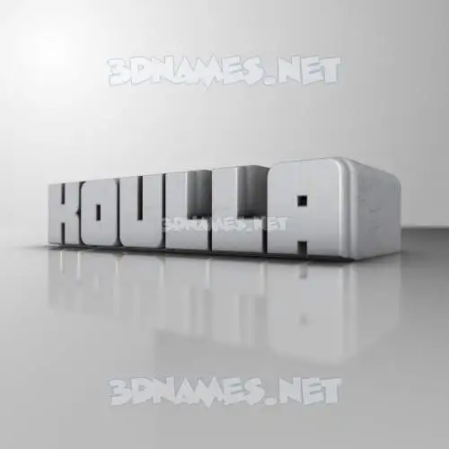 koulla in White Metro style - 3D name wallpaper koulla in White Metro style - 3D name wallpaper