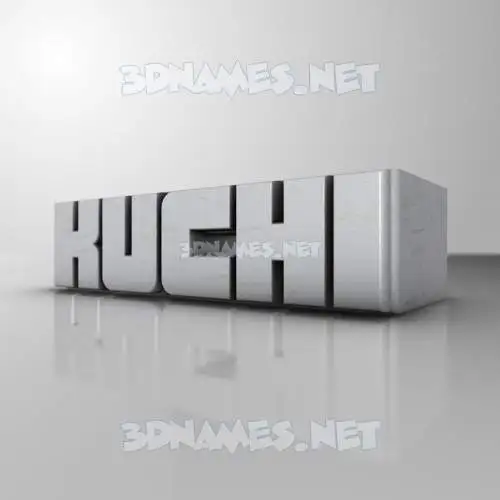 kuchi in White Metro style - 3D name wallpaper kuchi in White Metro style - 3D name wallpaper