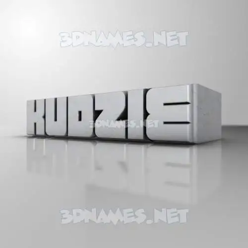 kudzie in White Metro style - 3D name wallpaper kudzie in White Metro style - 3D name wallpaper