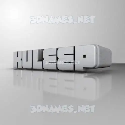 kuleep in White Metro style - 3D name wallpaper