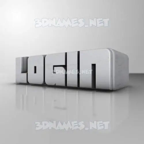 login in White Metro style - 3D name wallpaper