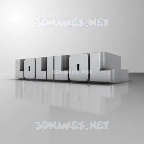 lolilol in White Metro style - 3D name wallpaper lolilol in White Metro style - 3D name wallpaper