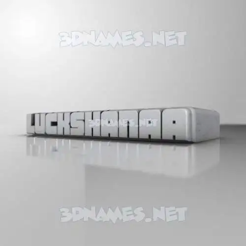luckshanaa in White Metro style - 3D name wallpaper luckshanaa in White Metro style - 3D name wallpaper