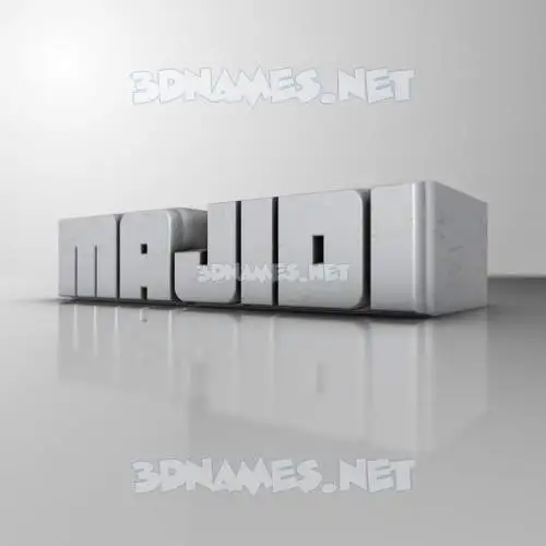 majidi in White Metro style - 3D name wallpaper
