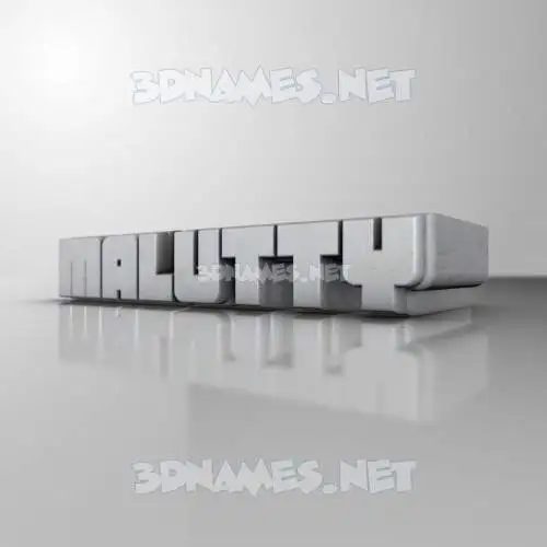 malutty in White Metro style - 3D name wallpaper malutty in White Metro style - 3D name wallpaper