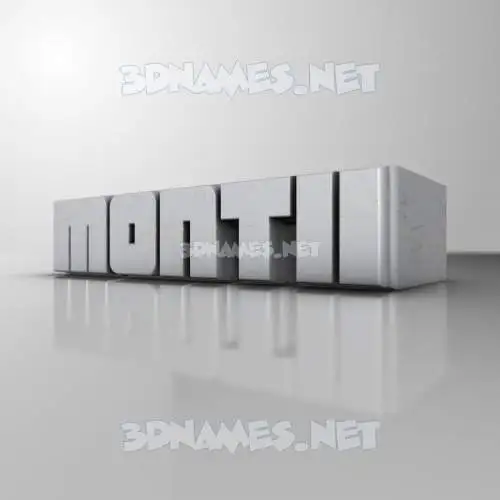montii in White Metro style - 3D name wallpaper montii in White Metro style - 3D name wallpaper