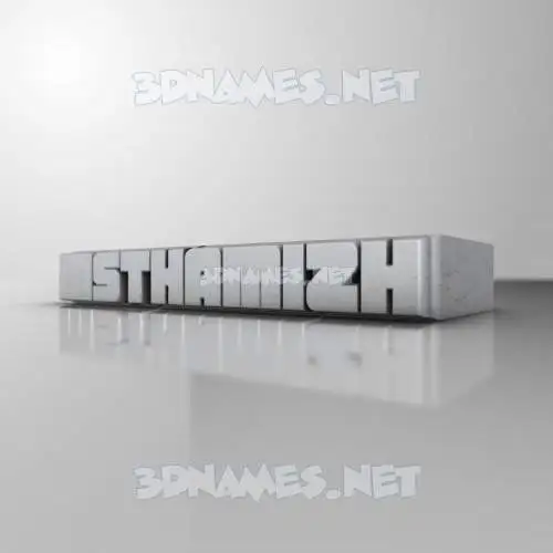 msthamizh in White Metro style - 3D name wallpaper