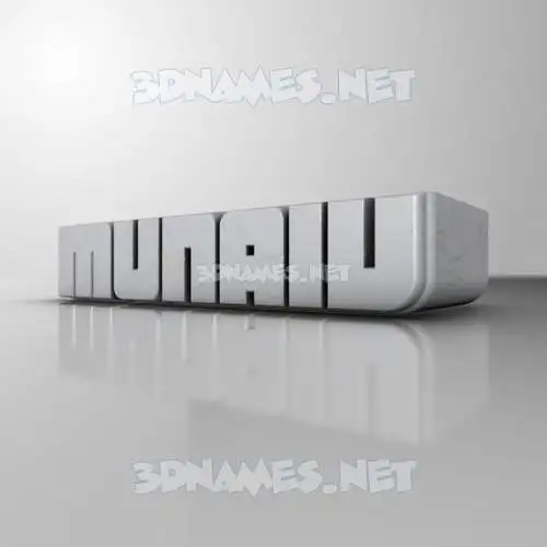 munaiv in White Metro style - 3D name wallpaper munaiv in White Metro style - 3D name wallpaper