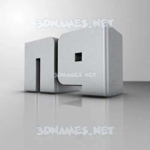 n9 in White Metro style - 3D name wallpaper