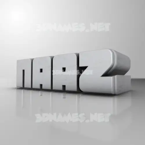 naaz in White Metro style - 3D name wallpaper naaz in White Metro style - 3D name wallpaper