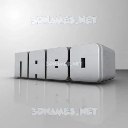 nabo in White Metro style - 3D name wallpaper nabo in White Metro style - 3D name wallpaper
