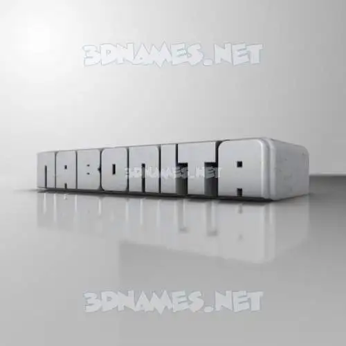 nabonita in White Metro style - 3D name wallpaper nabonita in White Metro style - 3D name wallpaper