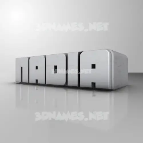 nadia in White Metro style - 3D name wallpaper