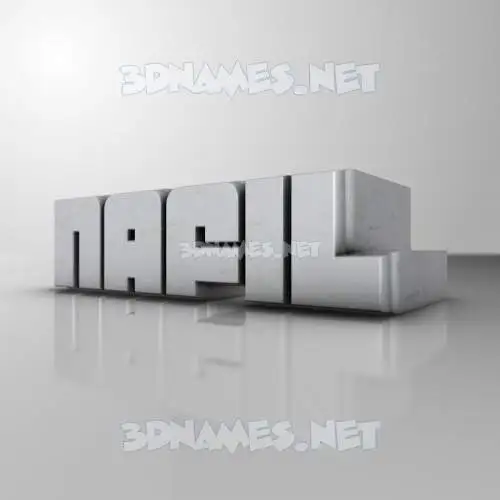 nafil in White Metro style - 3D name wallpaper nafil in White Metro style - 3D name wallpaper
