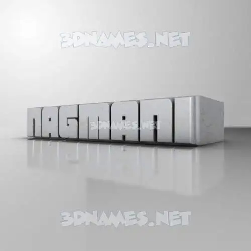 nagmani in White Metro style - 3D name wallpaper