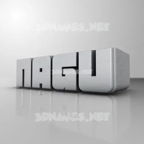 nagu in White Metro style - 3D name wallpaper nagu in White Metro style - 3D name wallpaper