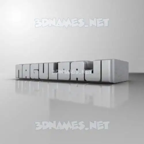 nagulbaji in White Metro style - 3D name wallpaper