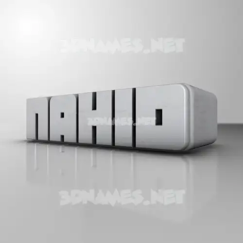 nahid in White Metro style - 3D name wallpaper