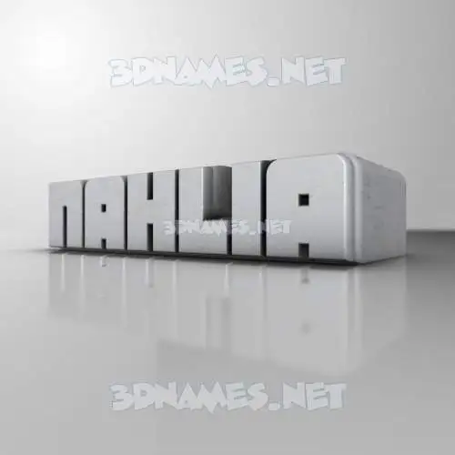 nahlia in White Metro style - 3D name wallpaper nahlia in White Metro style - 3D name wallpaper