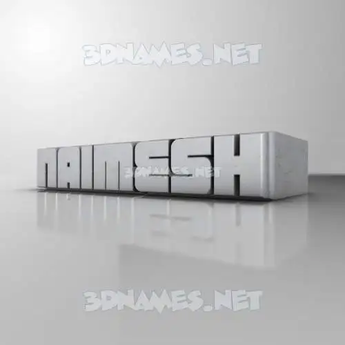 naimesh in White Metro style - 3D name wallpaper naimesh in White Metro style - 3D name wallpaper