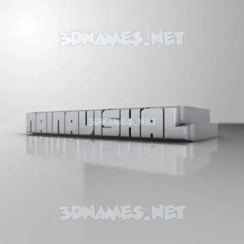 nainavishal in White Metro style - 3D name wallpaper
