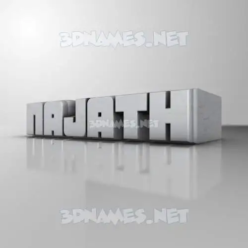 najath in White Metro style - 3D name wallpaper najath in White Metro style - 3D name wallpaper