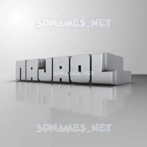 najrol in White Metro style - 3D name wallpaper najrol in White Metro style - 3D name wallpaper