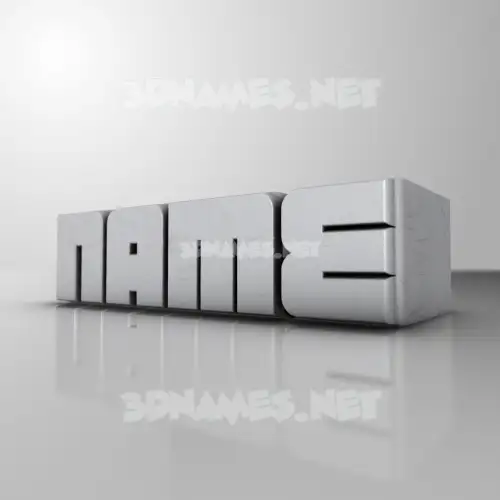 name in White Metro style - 3D name wallpaper