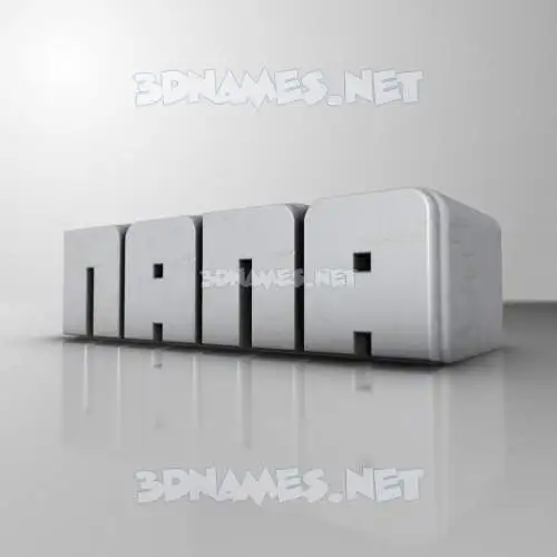 nana in White Metro style - 3D name wallpaper nana in White Metro style - 3D name wallpaper