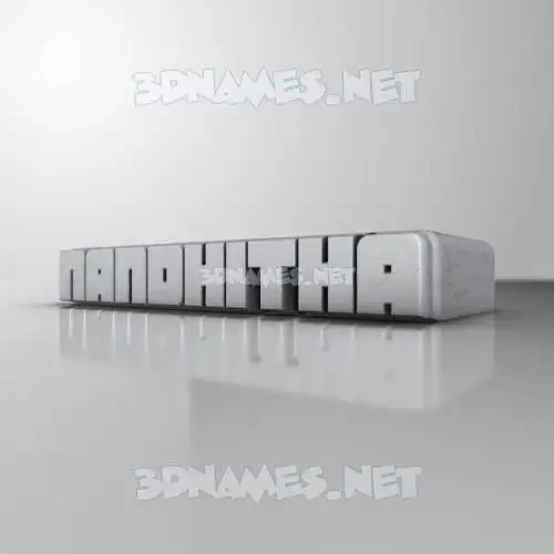 nandhitha in White Metro style - 3D name wallpaper