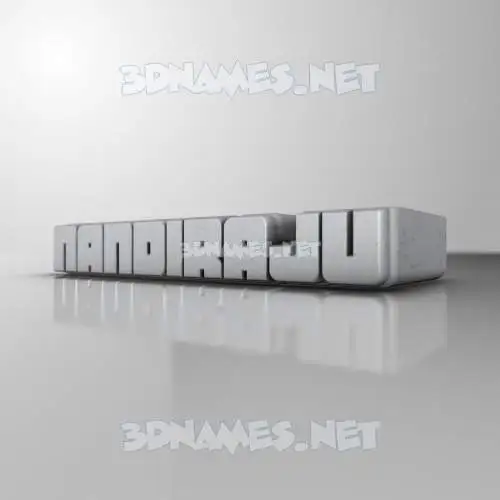 nandiraju in White Metro style - 3D name wallpaper