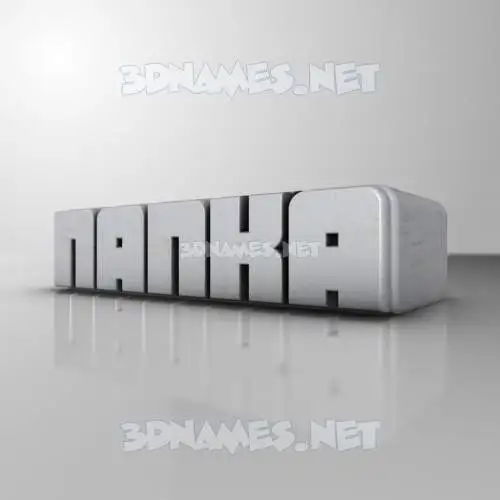nanka in White Metro style - 3D name wallpaper nanka in White Metro style - 3D name wallpaper