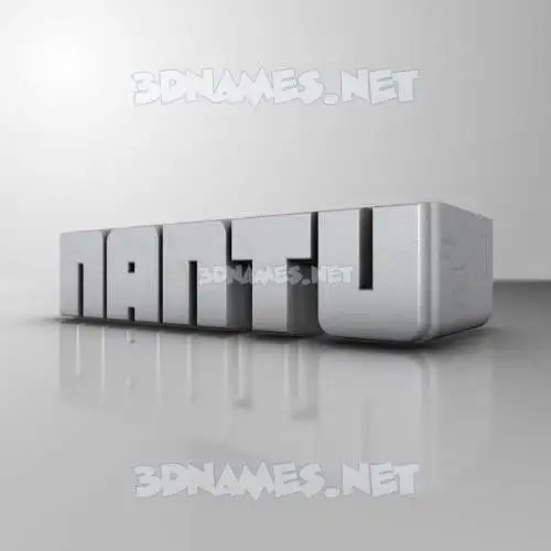 nantu in White Metro style - 3D name wallpaper