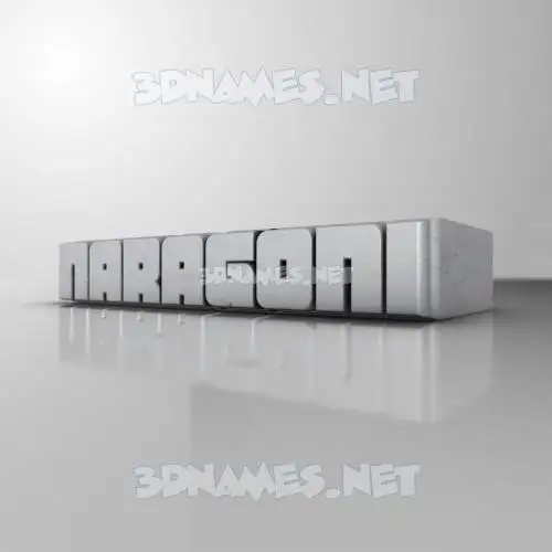 naragoni in White Metro style - 3D name wallpaper naragoni in White Metro style - 3D name wallpaper