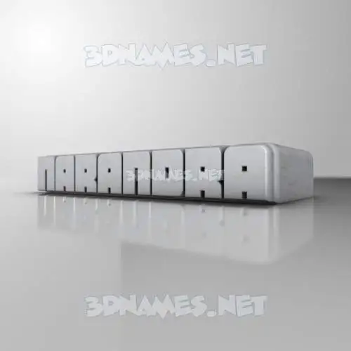 narandra in White Metro style - 3D name wallpaper