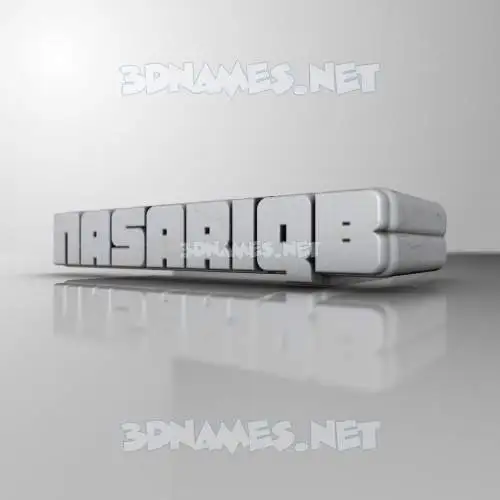nasariqb in White Metro style - 3D name wallpaper nasariqb in White Metro style - 3D name wallpaper
