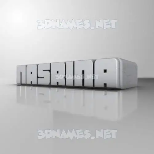 nasrina in White Metro style - 3D name wallpaper nasrina in White Metro style - 3D name wallpaper