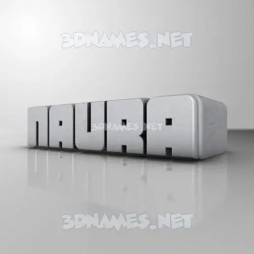 naura in White Metro style - 3D name wallpaper naura in White Metro style - 3D name wallpaper