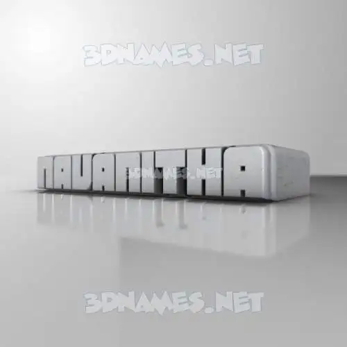 navanitha in White Metro style - 3D name wallpaper