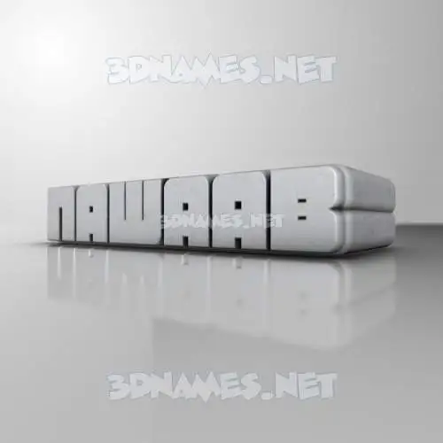 nawaab in White Metro style - 3D name wallpaper nawaab in White Metro style - 3D name wallpaper