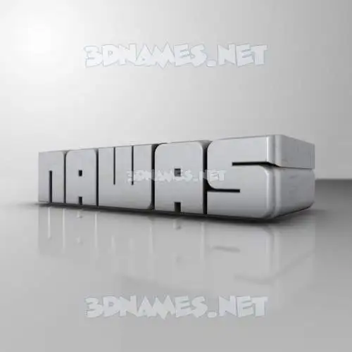 nawas in White Metro style - 3D name wallpaper nawas in White Metro style - 3D name wallpaper