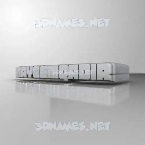 nayeemqadir in White Metro style - 3D name wallpaper