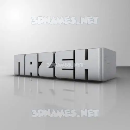 nazeh in White Metro style - 3D name wallpaper nazeh in White Metro style - 3D name wallpaper