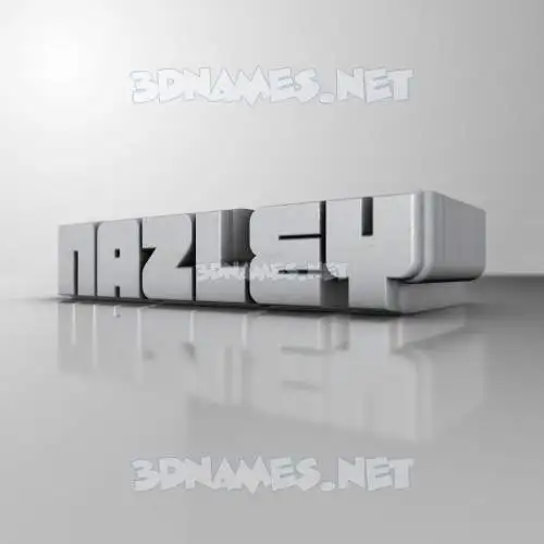 nazley in White Metro style - 3D name wallpaper nazley in White Metro style - 3D name wallpaper