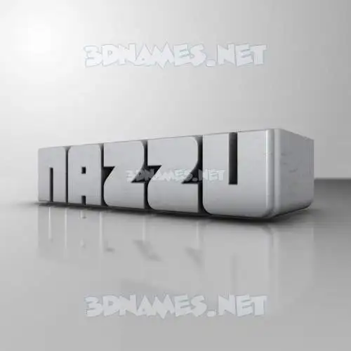 nazzu in White Metro style - 3D name wallpaper nazzu in White Metro style - 3D name wallpaper