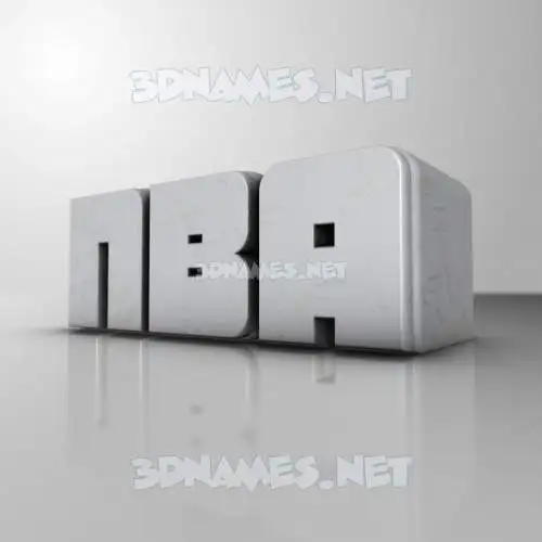 nba in White Metro style - 3D name wallpaper nba in White Metro style - 3D name wallpaper