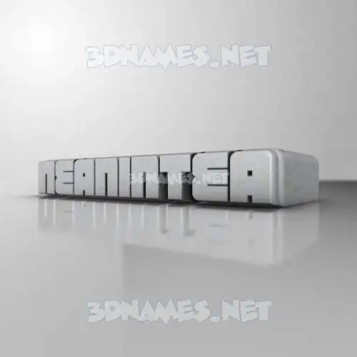neanintea in White Metro style - 3D name wallpaper