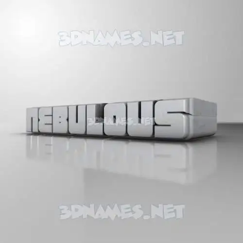 nebulous in White Metro style - 3D name wallpaper nebulous in White Metro style - 3D name wallpaper